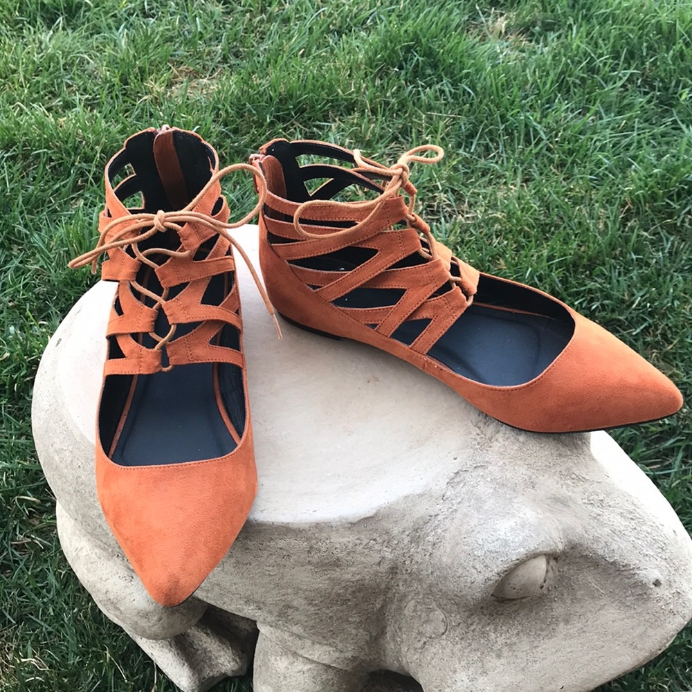 EUC ASOS Lace Up Flats